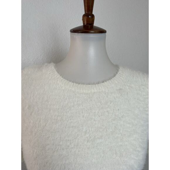 Anthropologie Sweater Pullover Fuzzy Stretch Knit - Picture 2 of 9